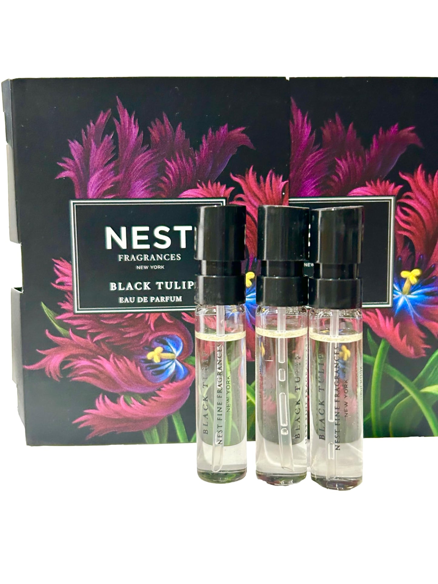 NEST Black Tulip Sample Perfume Parfum 1.5 ml / 0.05 fl.oz - Vial Spray Set of 3 Vials (2714) Beauty & Personal Care NEST New York
