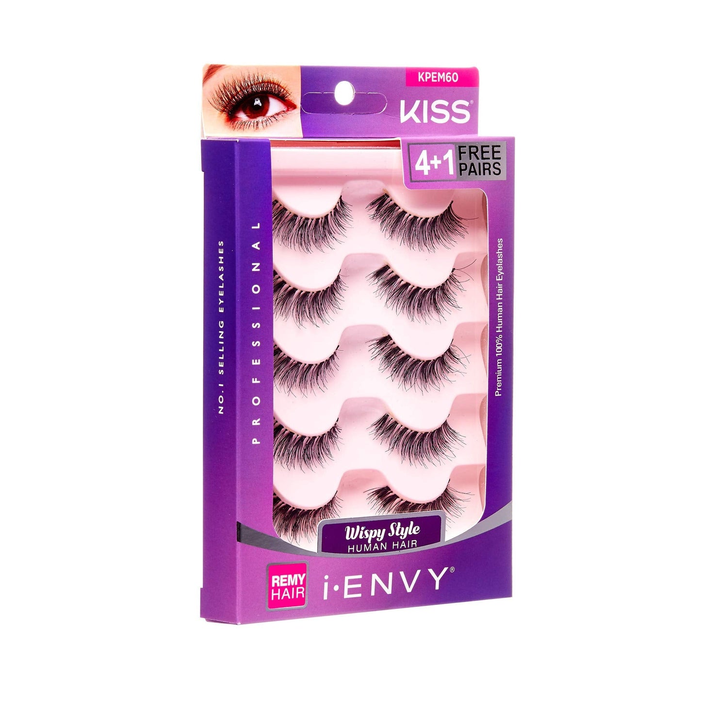 iEnvy by Kiss So Wispy 03 Strip Eyelashes 5 Pair Value Pack #KPEM60 Natural Wispies Style Beauty & Personal Care i•ENVY