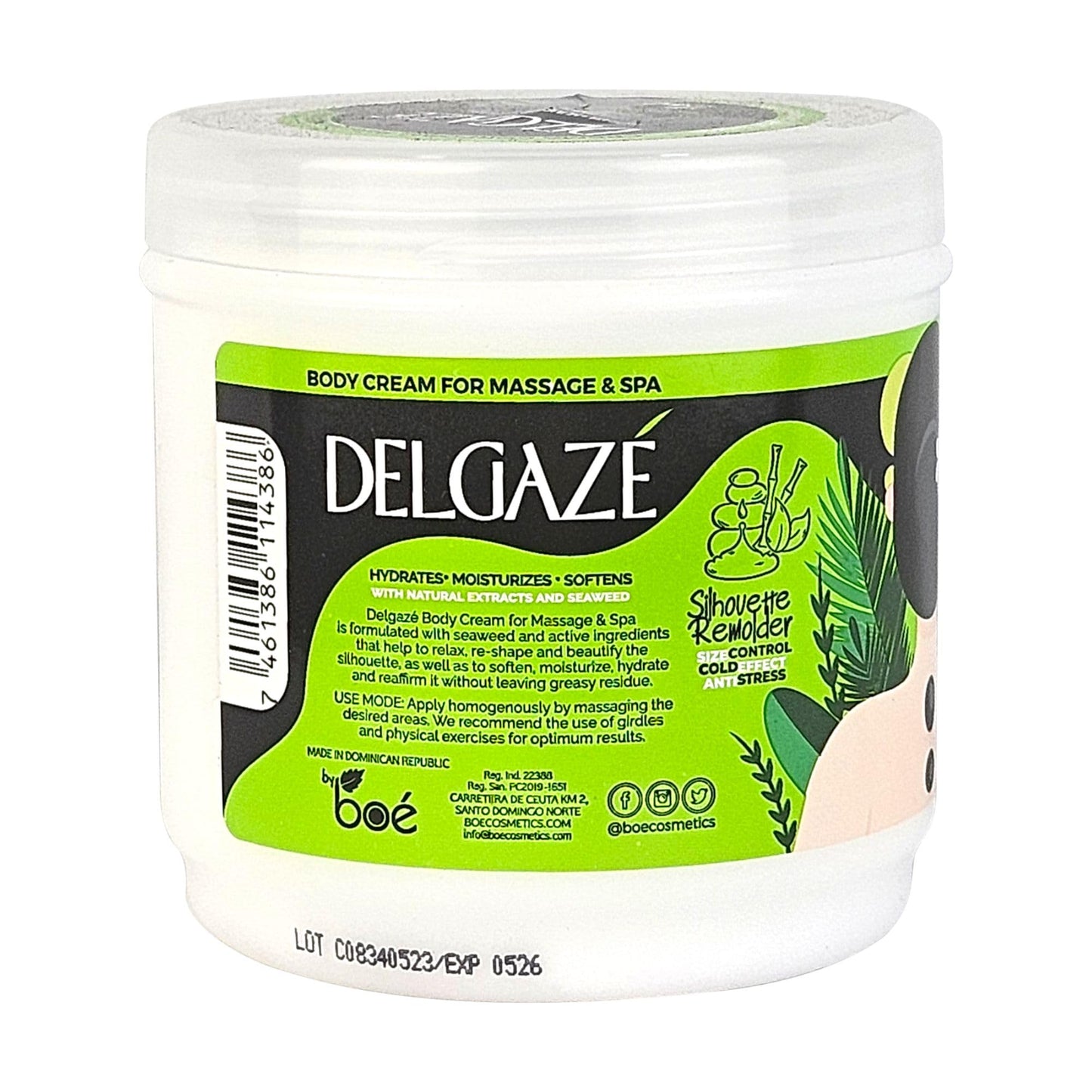 Delgazé Thermoactive Massage Cream & Spa with Seaweed & Natural Extracts – Anti-Stress, Hydrating & Firming Massage Cream for Spa & Home Use – 16 oz Beauty & Personal Care BOÉ COSMETICS