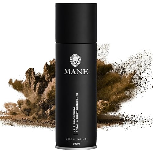 Mane Micro-Mineral Hair Thickening Spray & Root Touch Up Spray, Instant Volume & Root Cover Up for Thinning or Fine Hair, Buildable Coverage for Men Beauty & Personal Care MANE