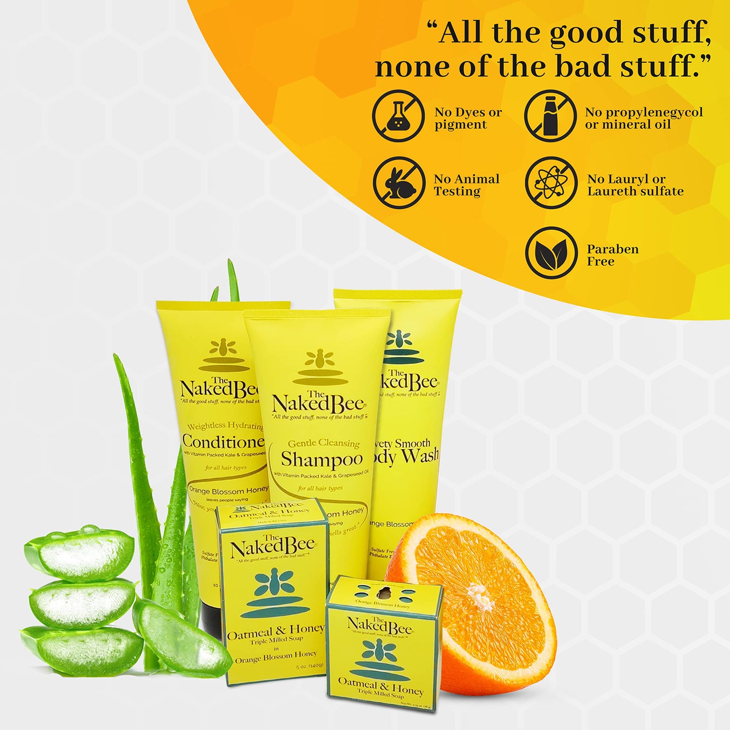 The Naked Bee Orange Blossom Honey Hand and Body Lotion, 2.25 Oz - 2 Pack Beauty & Personal Care The Naked Bee