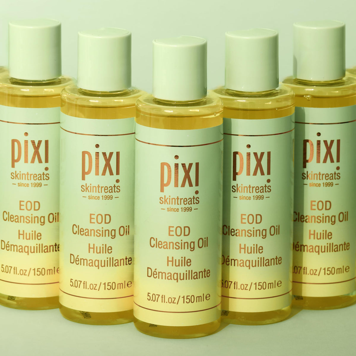 Pixi Beauty EOD Cleansing Oil,Plant-based Makeup & Sunscreen Remover, Argan Oil & Soybean Oil Nourishing and Hydrating 5.07 fl.oz / 150ml