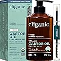 Cliganic Organic Castor Oil, 100% Pure - For Hair, Skin, Face, Eyelashes & Eyebrows | Natural Cold Pressed Unrefined Hexane-Free (8oz) Beauty & Personal Care Cliganic