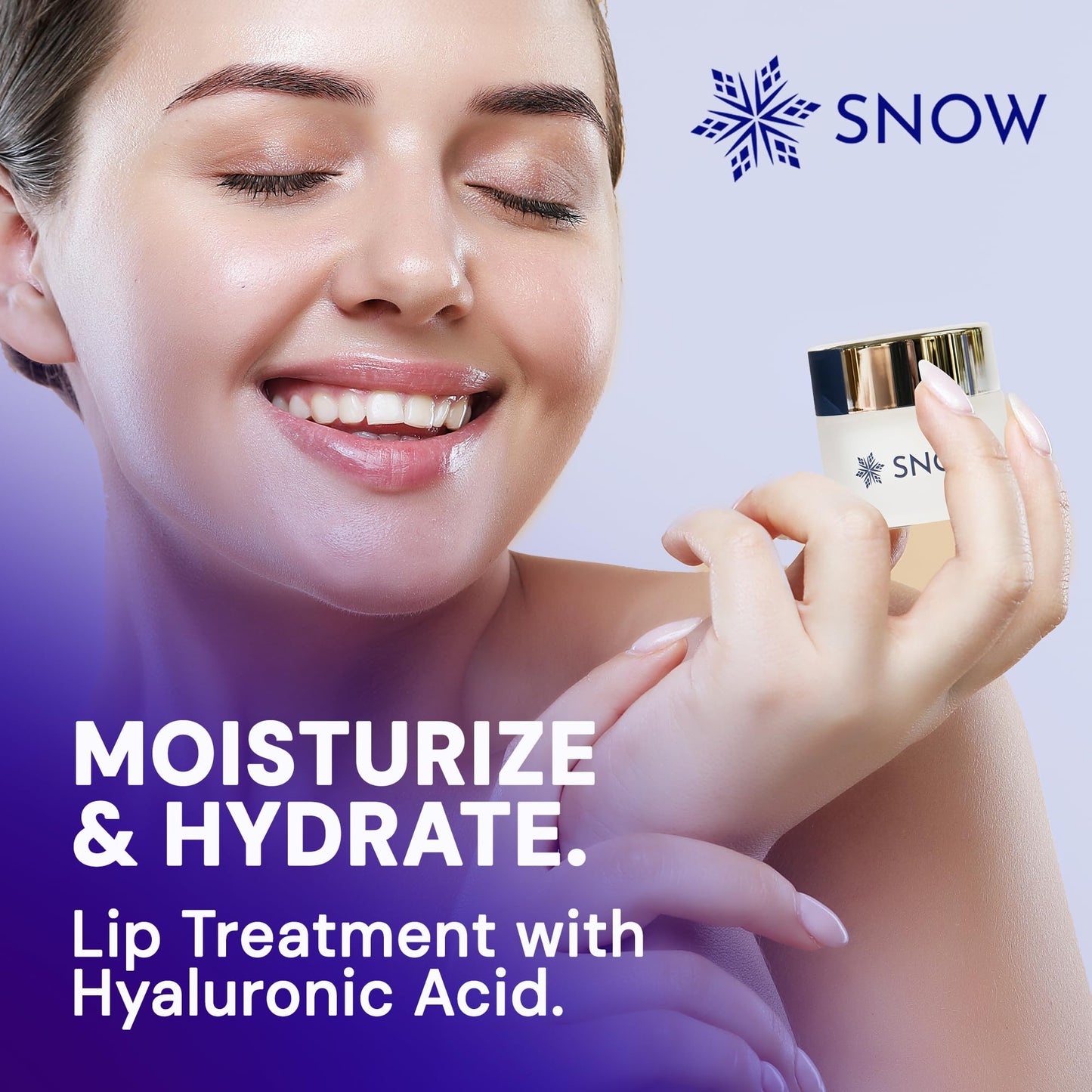 SNOW Overnight Lip Treatment - Moisturizing Lip Balm with Shea Butter & Vitamin E - Lip Treatment for Dry, Cracked Lips - Sulfate-Free Lip Treatment Beauty & Personal Care SNOW