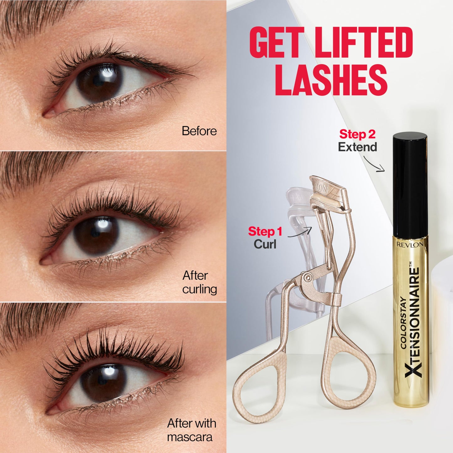 Revlon Designer Series Lash Curler, Eyelash Lift for an Eye Opening Look, with Finger Grips for a Non Slip Grip, Easy to Use, 1 Count Beauty & Personal Care REVLON
