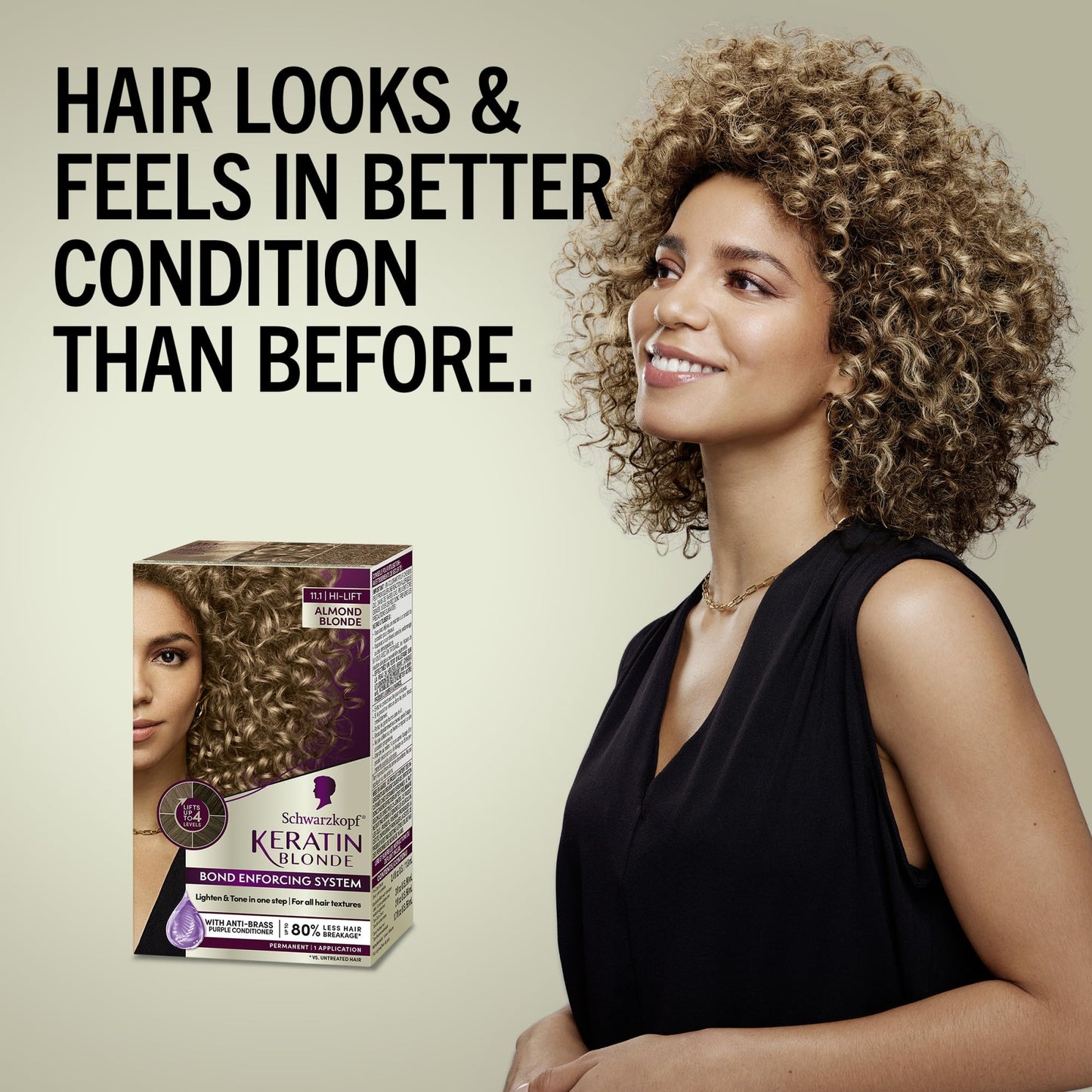 Schwarzkopf Keratin Blonde Hair Dye, 11.1 High Lift Almond Blonde, Professional Quality Permanent Hair Color, Bond Enforcing System, Pre-Color Serum Beauty & Personal Care Schwarzkopf