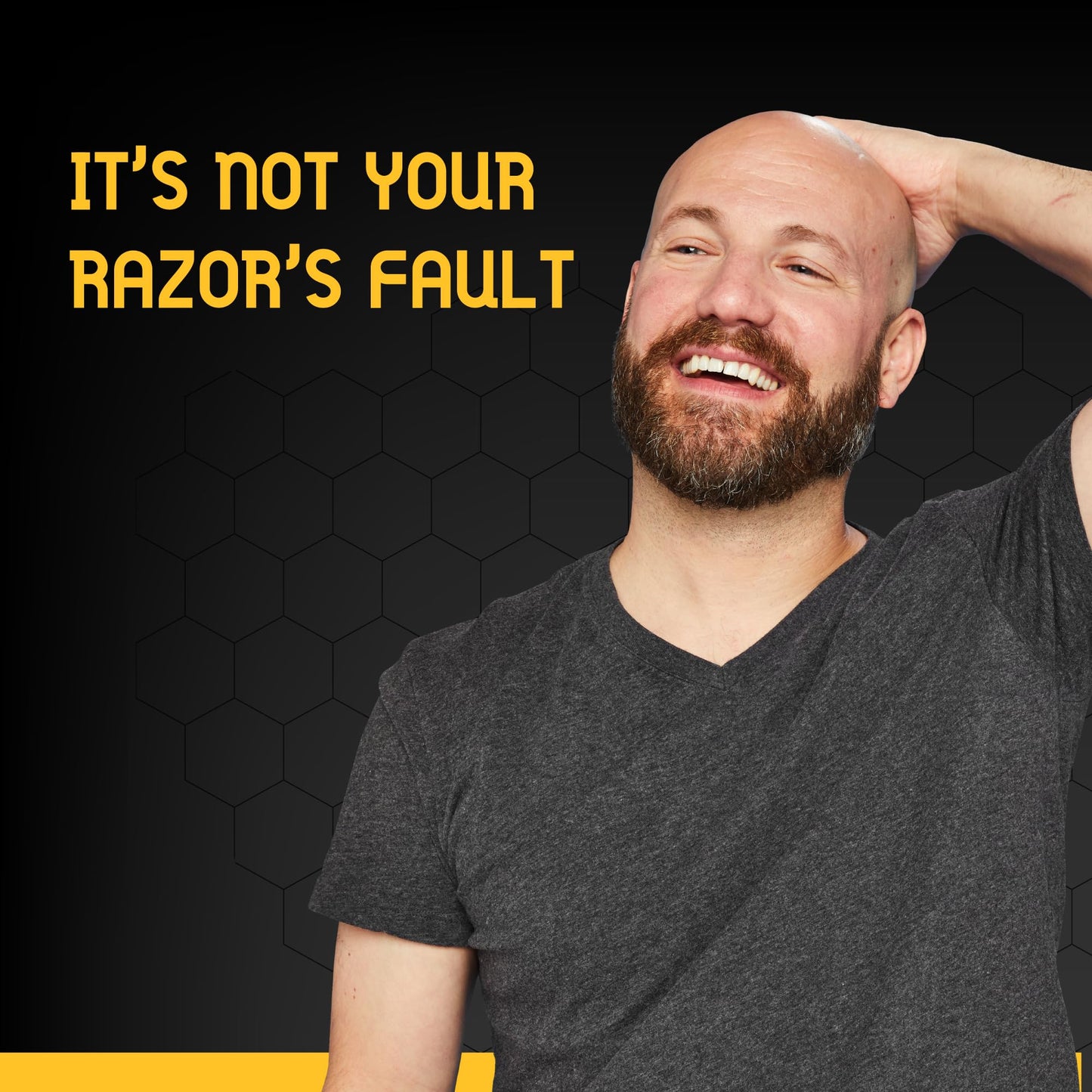 Bee Bald SHAVE Premium Shaving Cream Goes On Light & Slick That's Incredibly Smooth & Quick For Both Face And Head, 6 Fl Oz Beauty & Personal Care Bee Bald