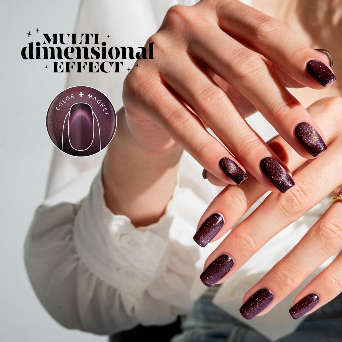 Gelish Aurora Cat Eye Reflective Magnet Gel Polish - Landing on Mars, 15mL