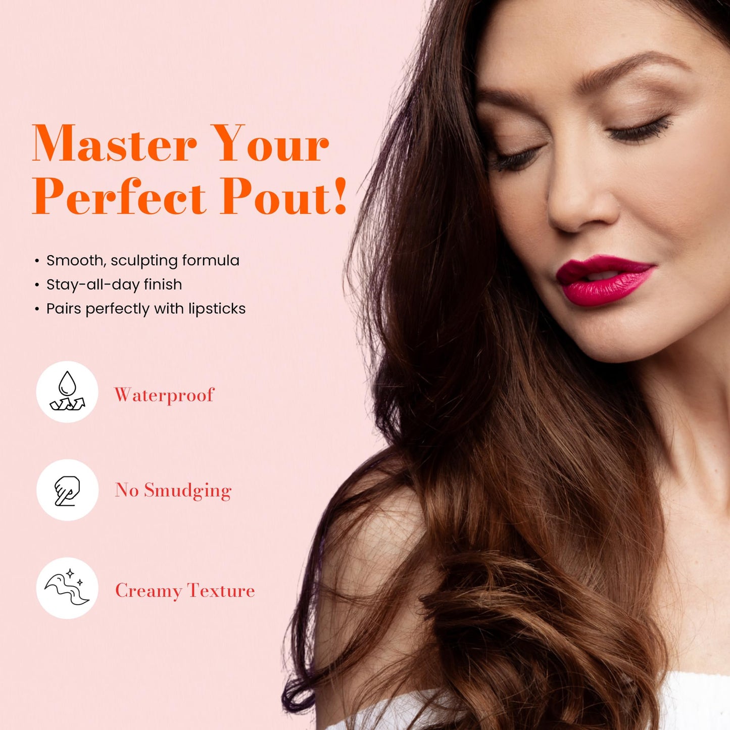 Juwel Cosmetics JC Cosmetics Lip Pencils for Women, Waterproof Long Lasting Matte Lip Liner Pencil with Carnauba Wax, Fully Filled Soft Matte Formula Beauty & Personal Care Juwel Cosmetics