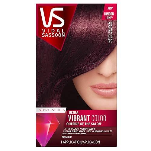 Vidal Sassoon Pro Series Permanent Hair Dye, 3VR Deel Velvet Violet Hair Color, Pack of 1 Beauty & Personal Care Vidal Sassoon