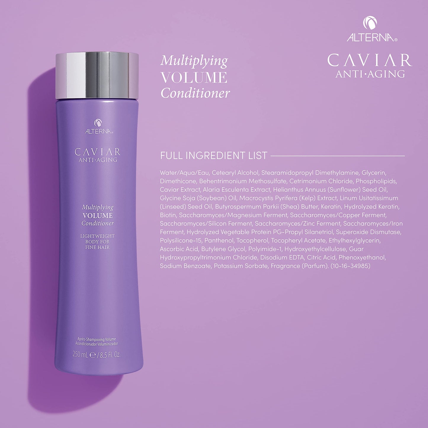 Alterna Haircare CAVIAR Anti-Aging Multiplying Volume Conditioner 8.5Fl Oz | For Fine, Limp or Thin Hair | Create Instant Volume and Thickness | Beauty & Personal Care Alterna