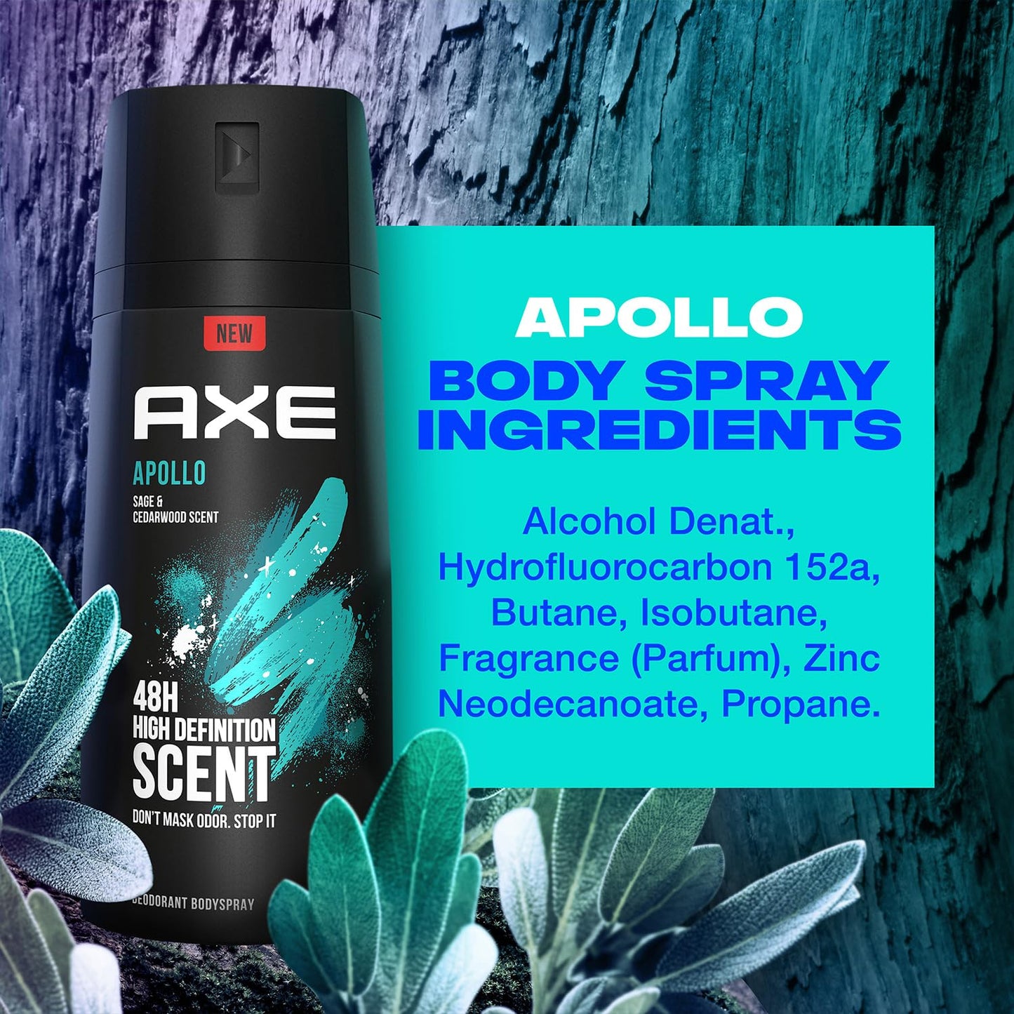 AXE Men Travel Deodorant, Aluminum-Free, Bodyspray, Apollo 6-Pack – 48H Anti-Sweat Protection, TSA-Approved Body Spray, 1 Oz Ea Beauty & Personal Care AXE