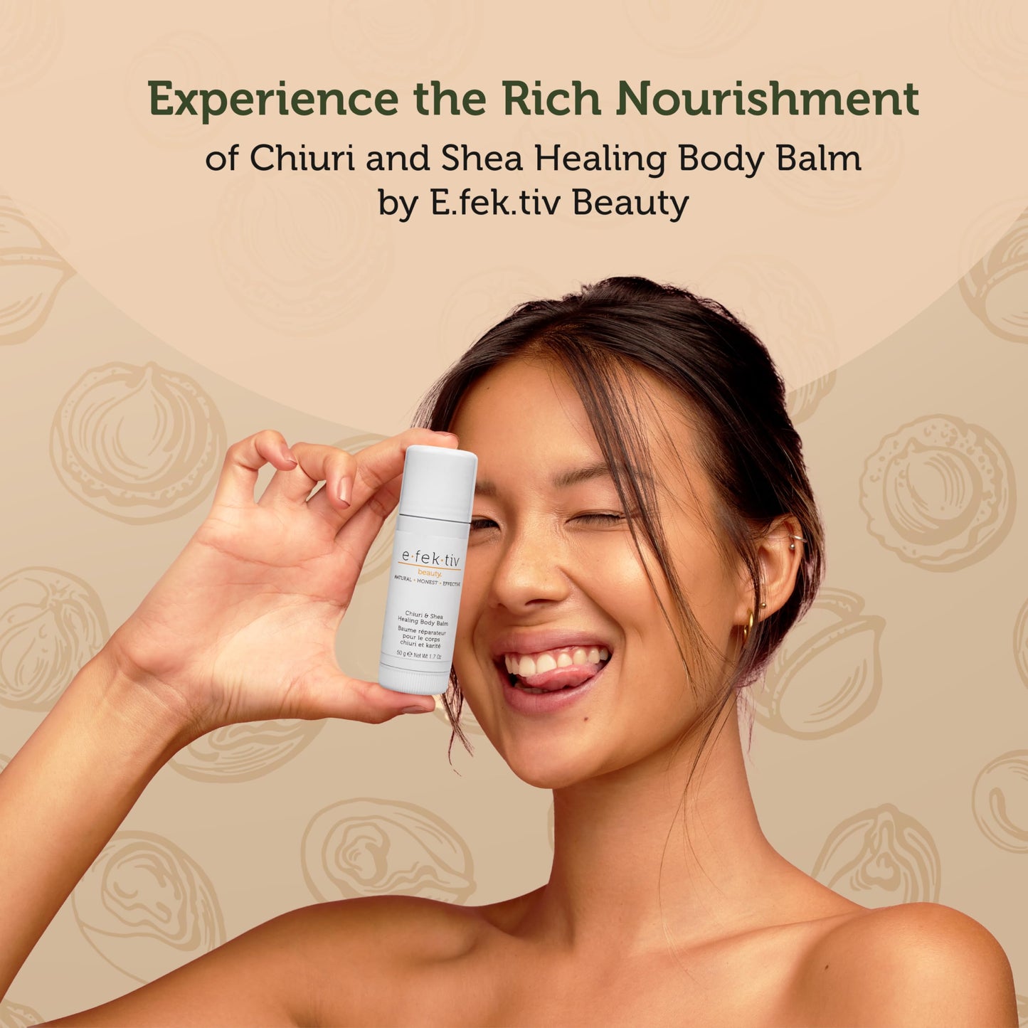 e.fek.tiv beauty Chiuri and Shea Healing Body Balm - Deep Moisturizing and Hydrating - Body Butter Hydrating Balm - Travel Size - Paraben-Sulfate Free Beauty & Personal Care e.fek.tiv beauty