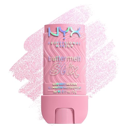 NYX PROFESSIONAL MAKEUP Buttermelt Glaze Stix, Non-Greasy Highlighter Stick With Up To 8HR Make Up Wear - 04 My Melt Era (Pink) Beauty & Personal Care NYX PROFESSIONAL MAKEUP