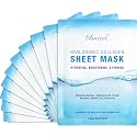 Ebanel 10 Pack Collagen Face Mask with Hyaluronic Acid, Vitamin C, Peptide, Aloe, Instant Brightening Hydrating Face Masks Skincare Korean Sheet Mask Beauty & Personal Care Ebanel