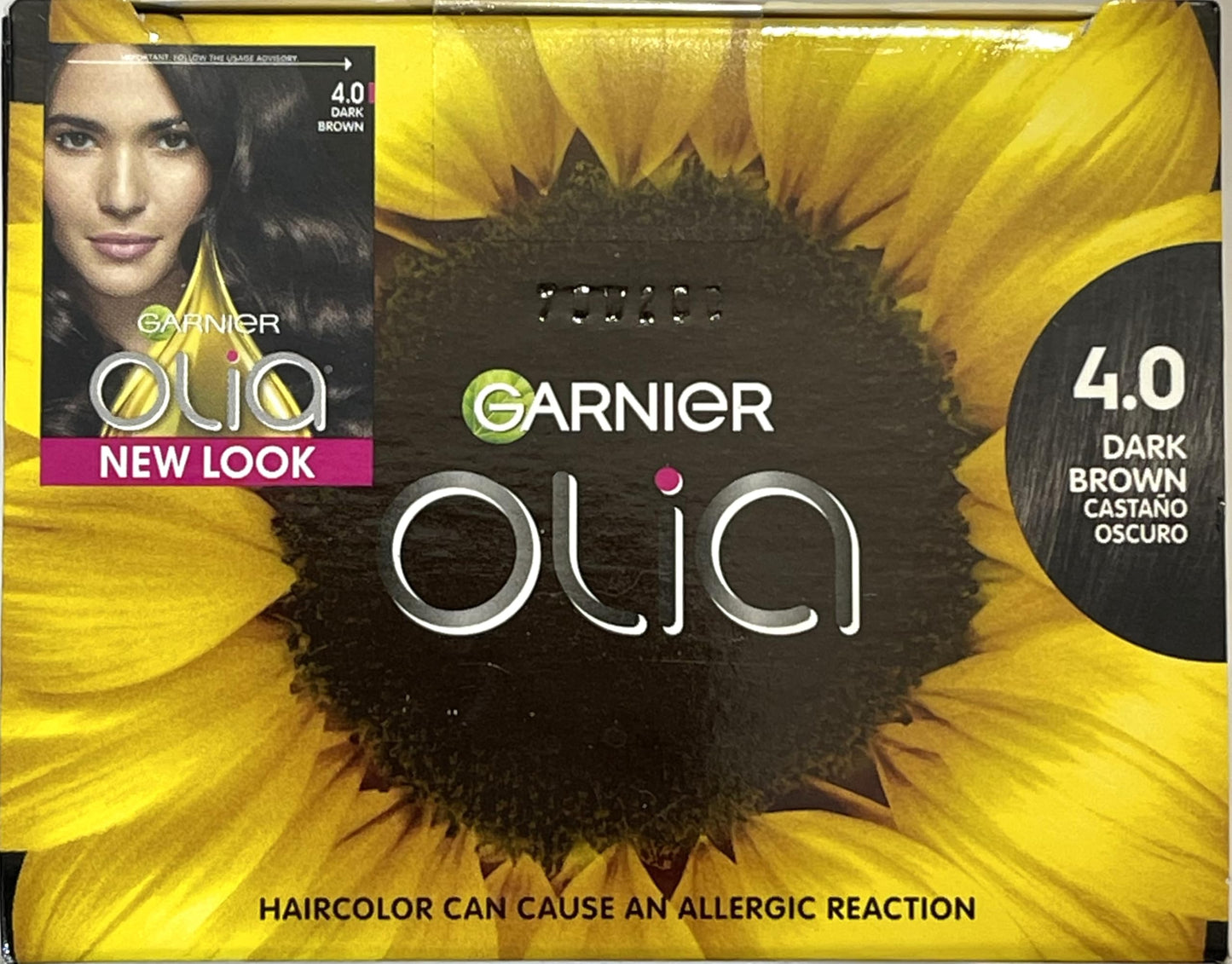 Garnier Olia Ammonia Free Hair Color [4.0] Dark Brown 1 ea (Pack of 4) Beauty & Personal Care Garnier