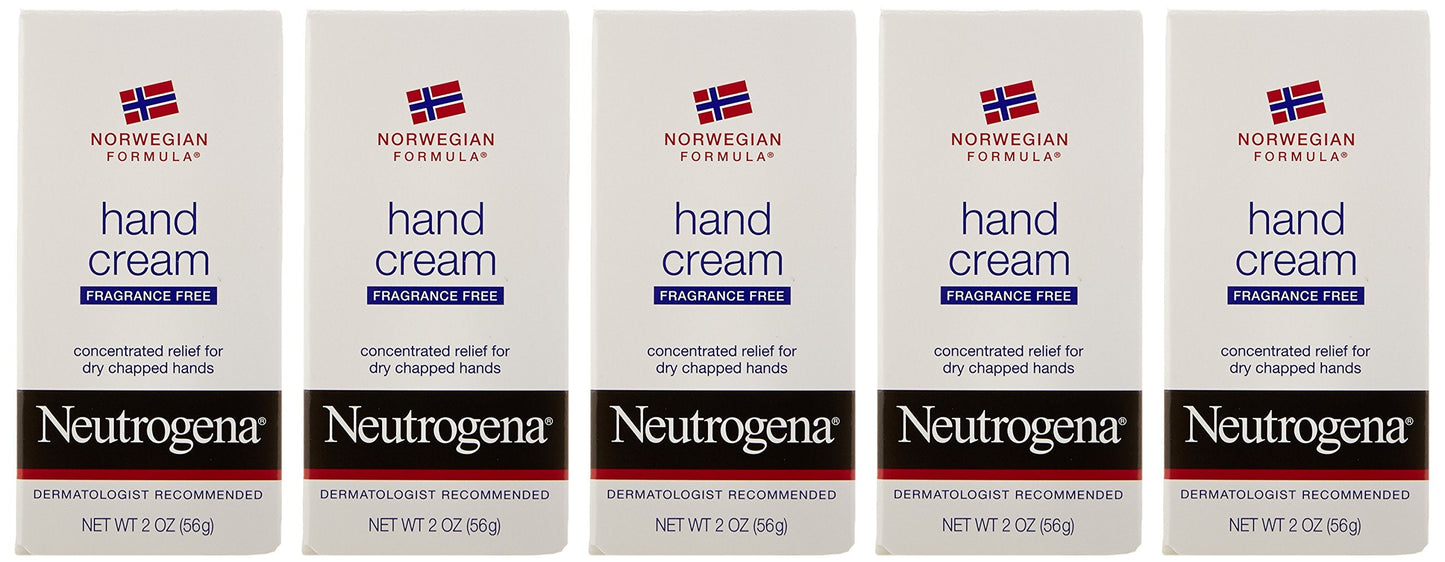 Neutrogena Hand Cream Norwegian Formula, 2 Oz (5 pack) Beauty & Personal Care Neutrogena