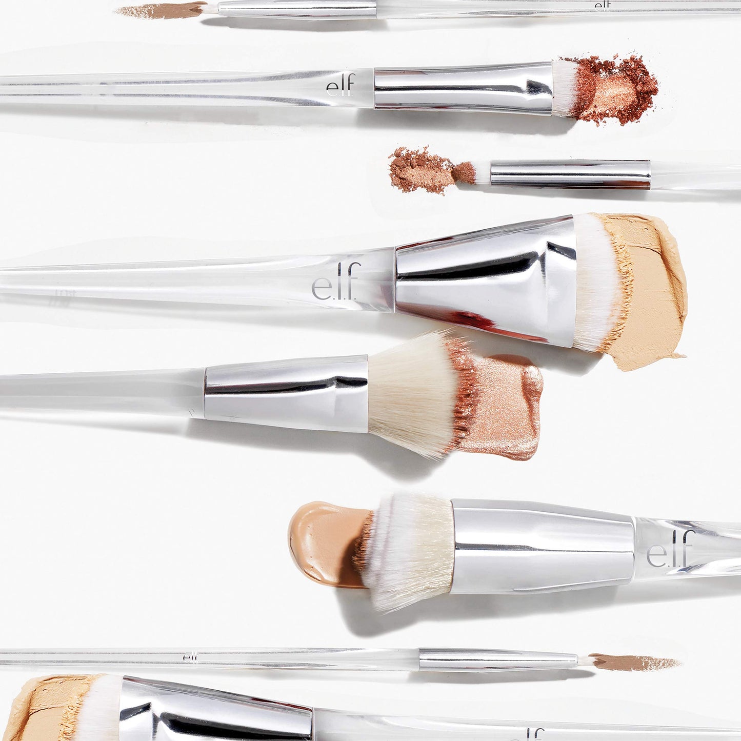 e.l.f. Precision Eyeshadow Brush, Medium-Sized, Tapered, Soft, Synthetic, Luxurious, Blends, Highlights, Contours, Shades, Applies Color, Easy Beauty & Personal Care e.l.f.