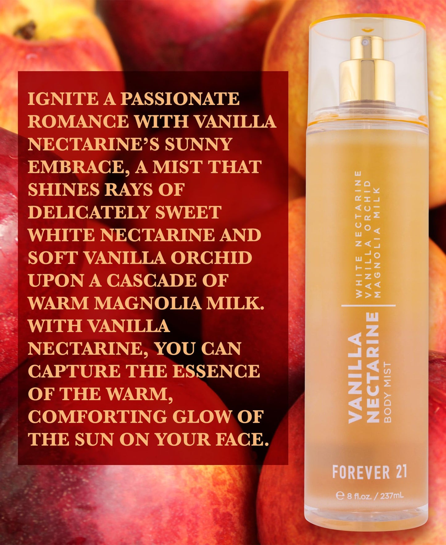 Forever 21 Vanilla Nectarine Body Mist, 8 fl. oz. Beauty & Personal Care Forever 21