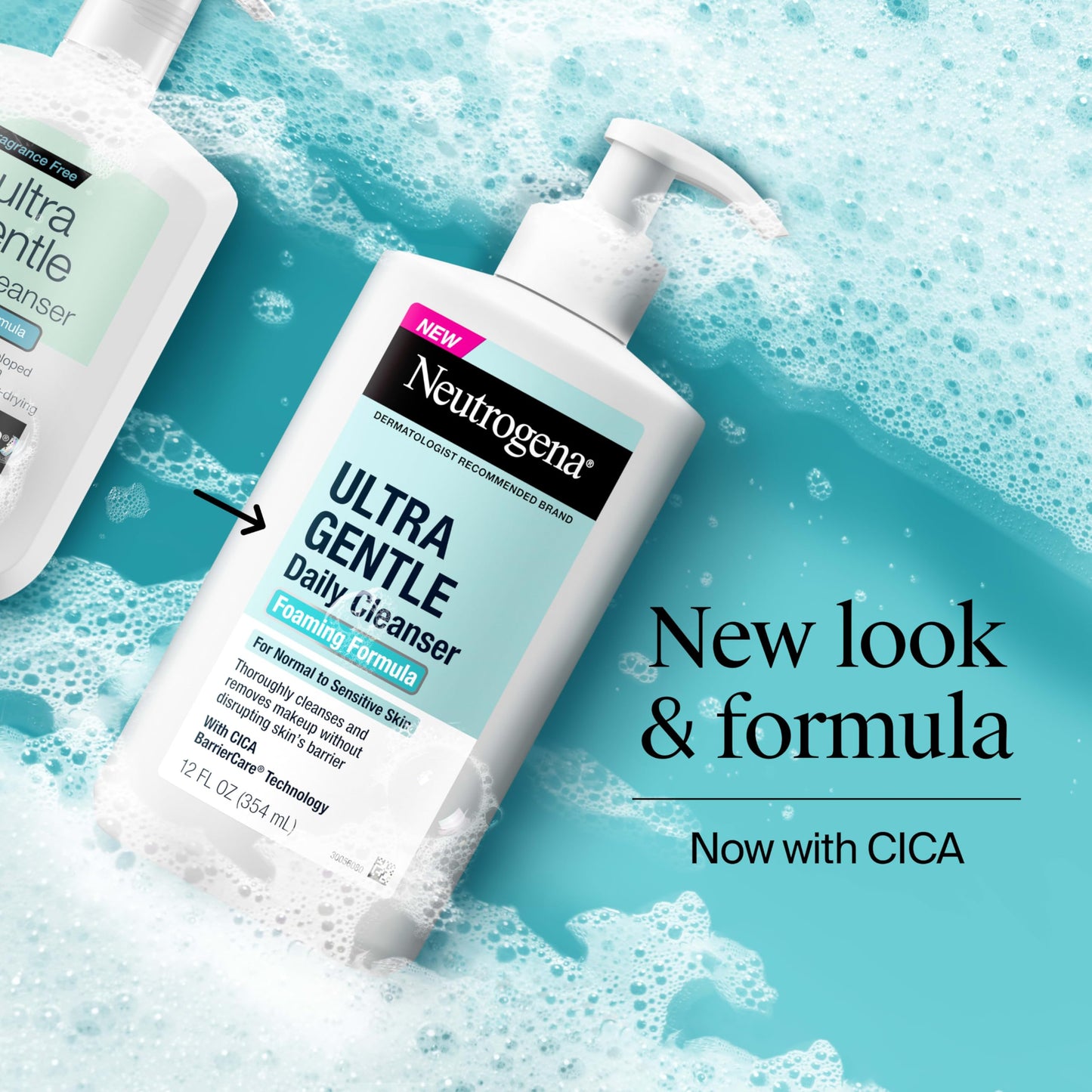 Neutrogena Ultra Gentle Foaming Facial Cleanser, Daily Face Wash for Sensitive Skin, Gently Removes Dirt, Oil & Makeup Without Over-Drying Beauty & Personal Care Neutrogena