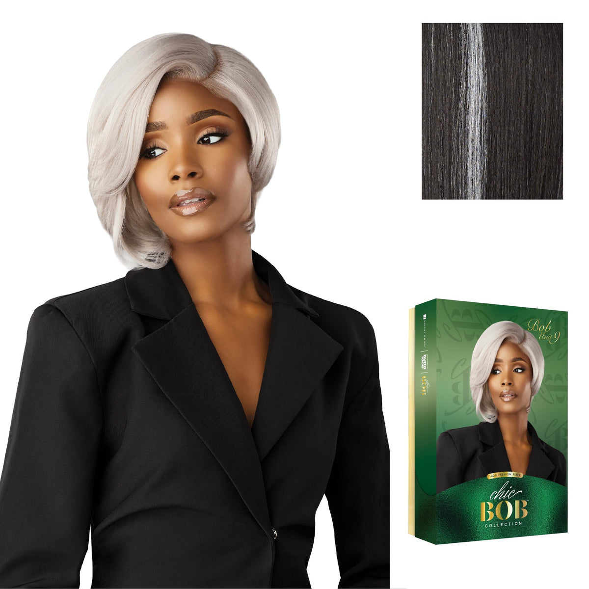 Sensationnel Chicbob Lace Frontwig-Bob Unit 9, BALAYAGEPLATINUM