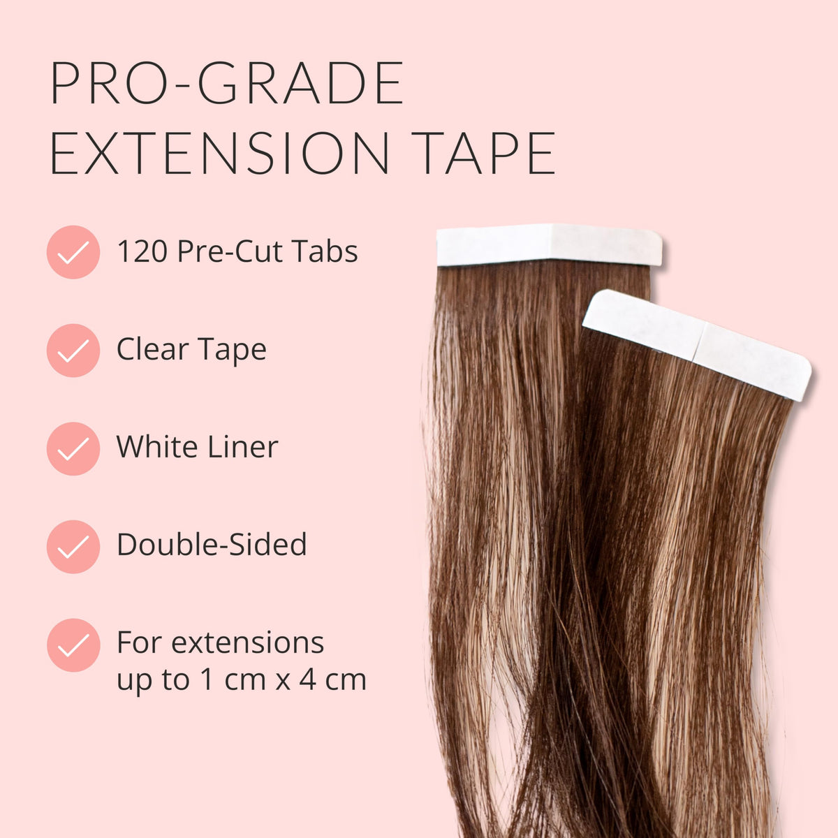 Walker Tape Beautify Ultra Hold Hair Extension Tabs, Strong Double Sided Hair Tape for Tape in Hair Extensions Human Hair, Wig Tape Replacement Tabs