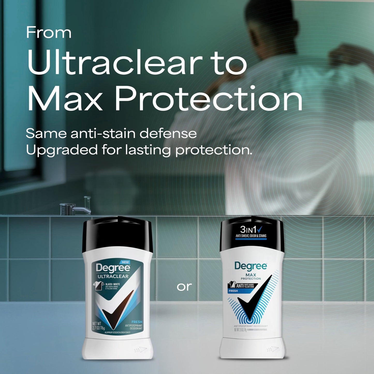 Degree Men UltraClear Antiperspirant Deodorant Fresh 72-Hour Sweat & Odor Protection Antiperspirant For Men With MotionSense Technology 2.7 oz Beauty and Personal Care Degree