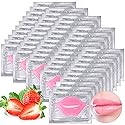 Kipeber 50PCS Lip Mask Sheet,Collagen Crystal Lip Masks,Pink Lip Care Pads Mask for Moisturizing Nourishing,Anti-Aging & Anti-Wrinkle,Lip Gel Patches Beauty & Personal Care Kipeber