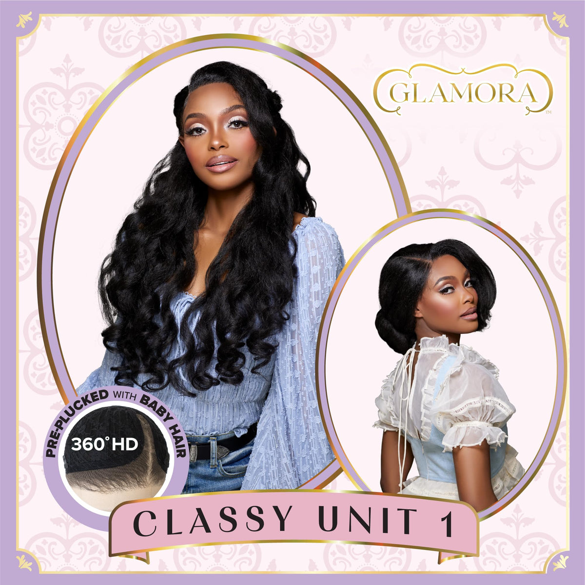 Sensationnel Glamora 360 LaceWig-Classy Unit 1, 2 DARKBROWN