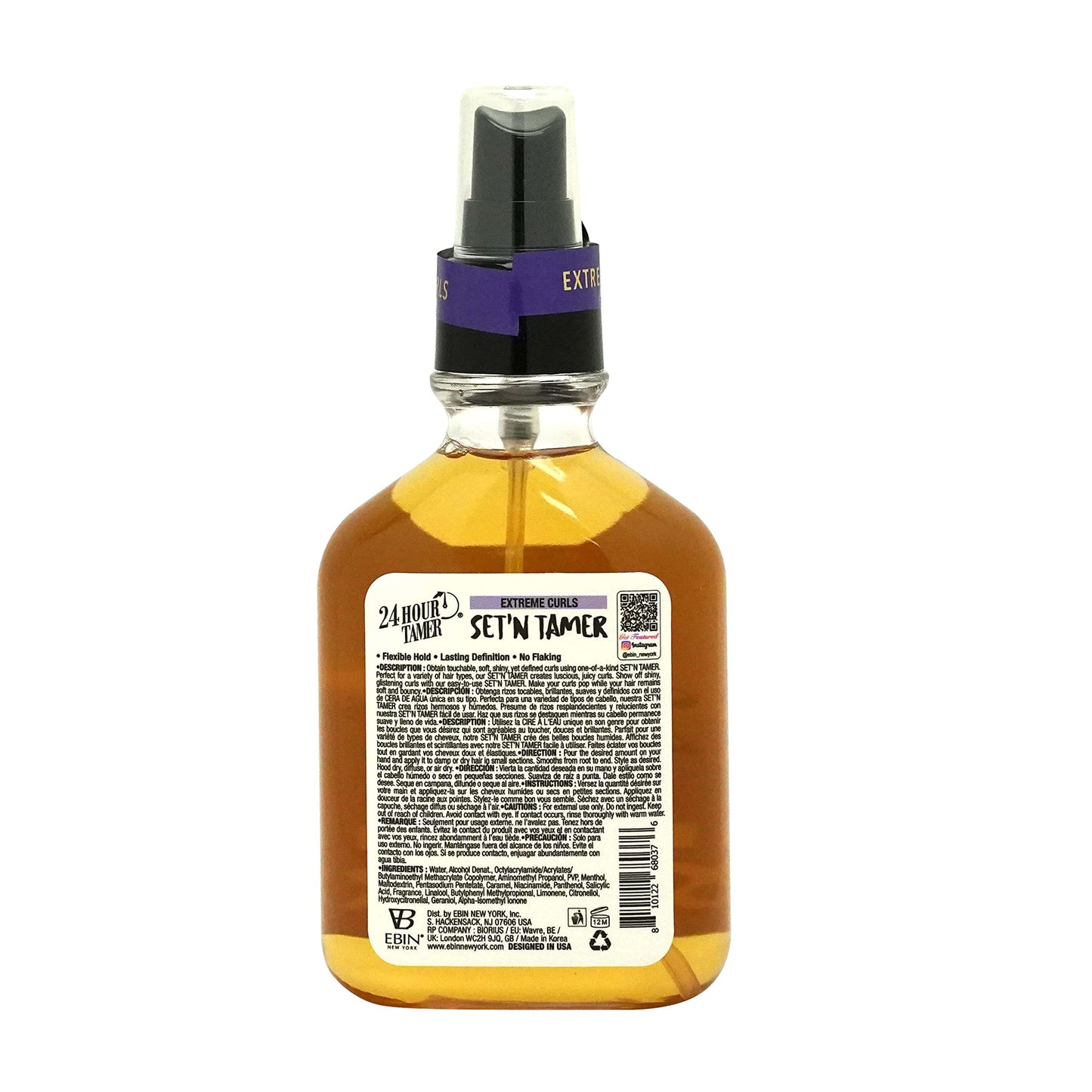 Styling Setting Mist for Extreme Curls 5.4oz - Volumizing, Moisturizing, No Flake and Anti-Frizz with Providing Nourishment and Hydration, High Shine Beauty & Personal Care EBIN NEW YORK