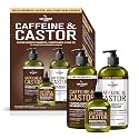 Hair Chemist Caffeine & Castor Large Shampoo/Conditioner/Hair Oil 3-PC Boxed Gift Set - Sulfate Free Shampoo & Conditioner for Growth Beauty & Personal Care Hair Chemist