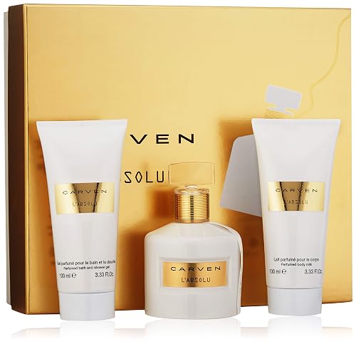 Carven Labsolu By Carven for Women - 3 Pc Gift Set 3.33oz Edp Spray, 3.33oz Perfumed Body Milk, 3.33oz Perfumed Bath & Shower Gel, 3count Beauty & Personal Care Carven