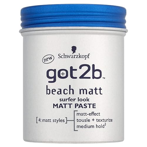 Schwarzkopf got2b Beach Matt Surfer Look Matt Paste 100ml (Pack of 2) Beauty & Personal Care Got2B