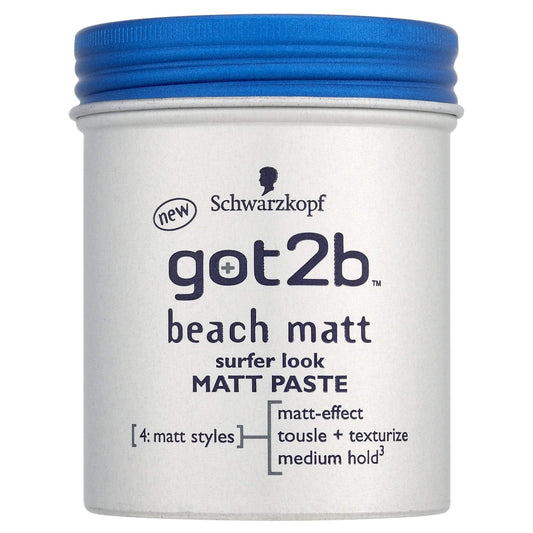 Schwarzkopf got2b Beach Matt Surfer Look Matt Paste 100ml (Pack of 2) Beauty & Personal Care Got2B