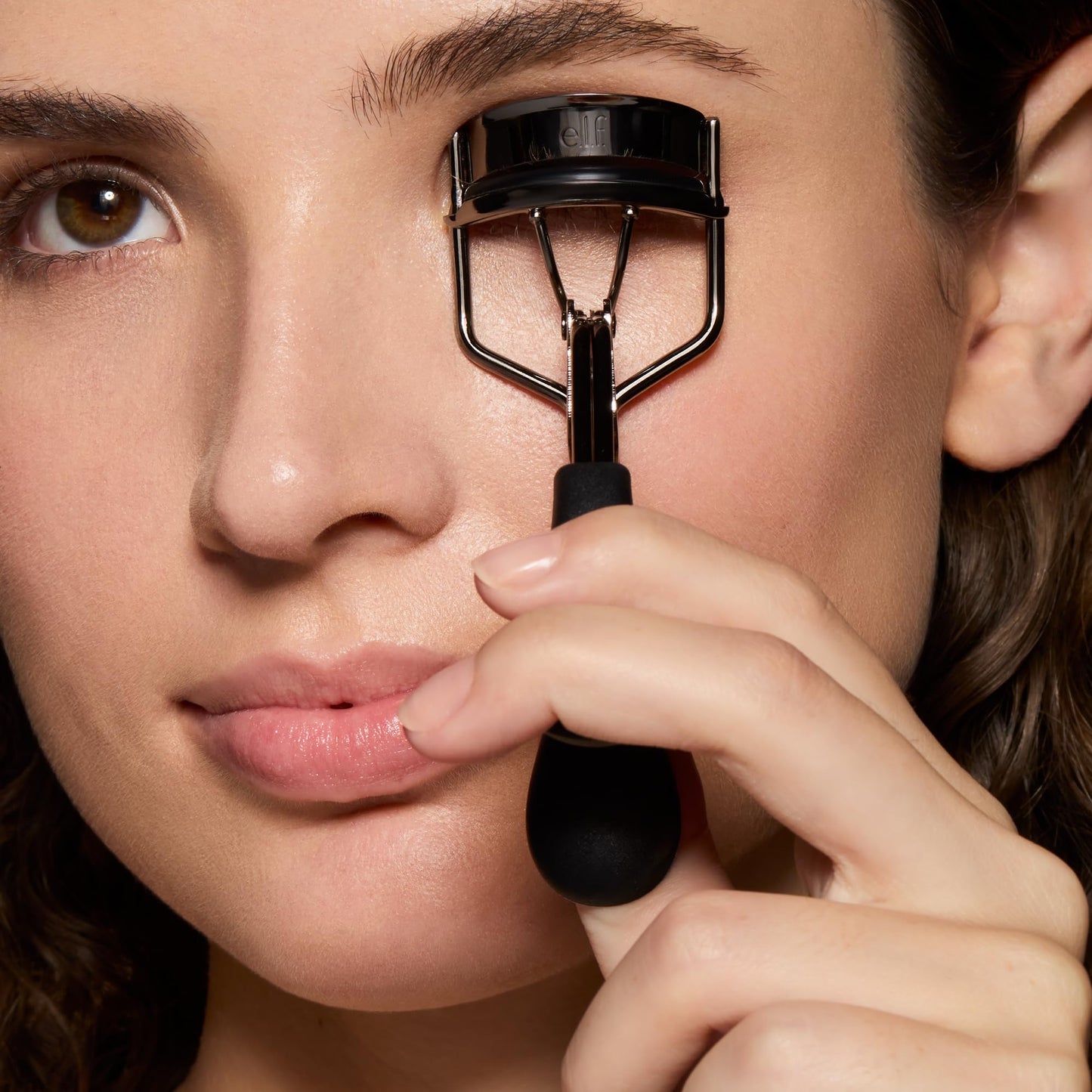 e.l.f. Pro Eyelash Curler, Strong, Contoured, Eye-Opening, Voluminous Lashes, Includes Additional Rubber Replacement Pad, Silver Beauty & Personal Care e.l.f.