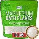 Magnesium Flakes for Bath - Magnesium Chloride Flakes - Dead Sea Salts for Soaking, 10 LBS Beauty & Personal Care Magnum Solace