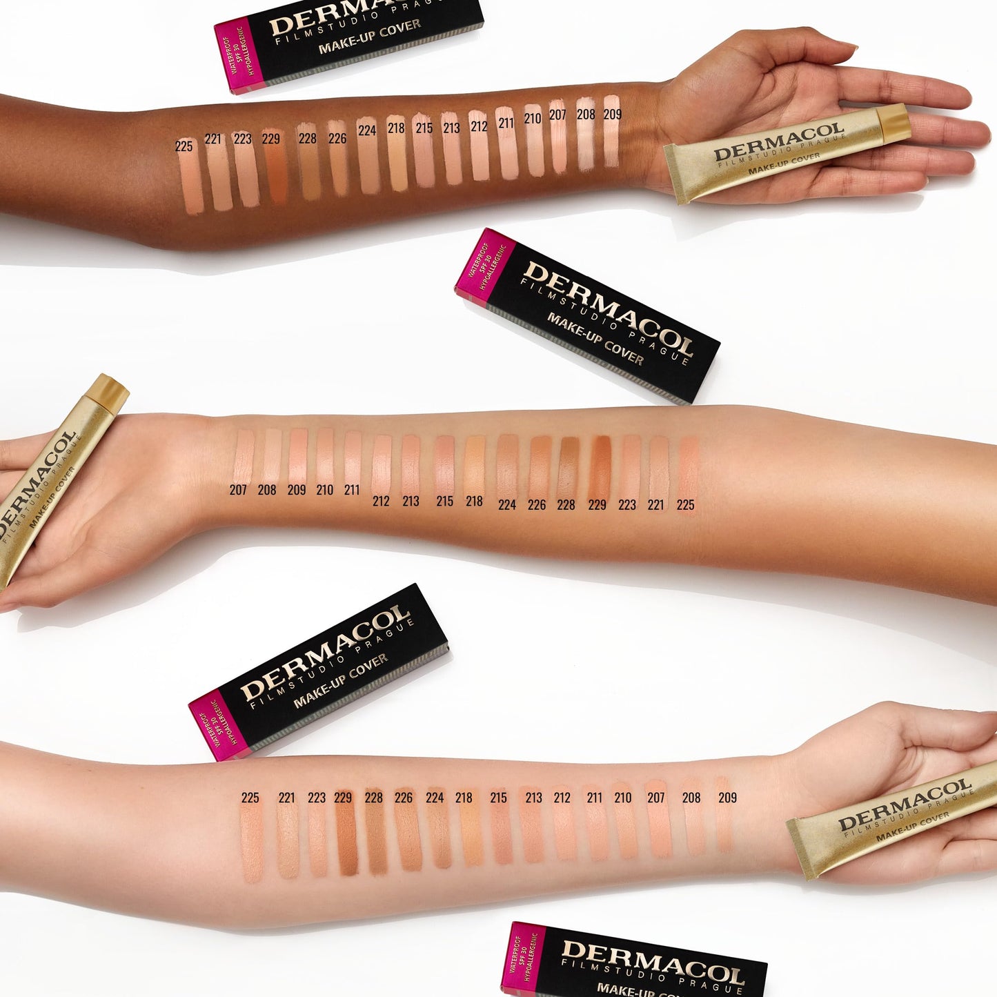 Dermacol - Full Coverage Foundation, Liquid Makeup Matte Foundation with SPF 30, Waterproof Foundation for Oily Skin, Acne, & Under Eye Bags Beauty & Personal Care Dermacol