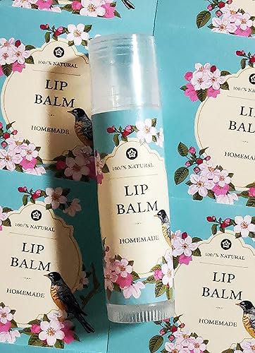 ZZYBIA Homemade Skincare Products Adhesive Labels Stickers for Lip Balm Container Tubes 20pcs (Miami Blue) Beauty & Personal Care ZZYBIA