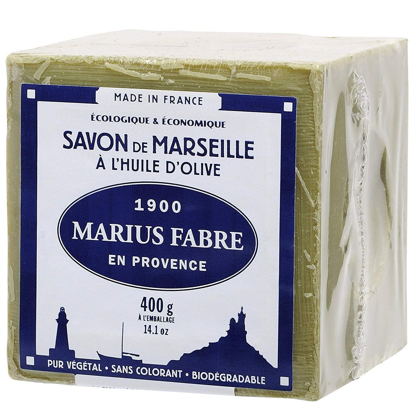 Wholesome Rock Marius Fabre Marseille Soap, 72% Olive Oil - Pack of 2 X 400g Beauty & Personal Care Wholesome Rock