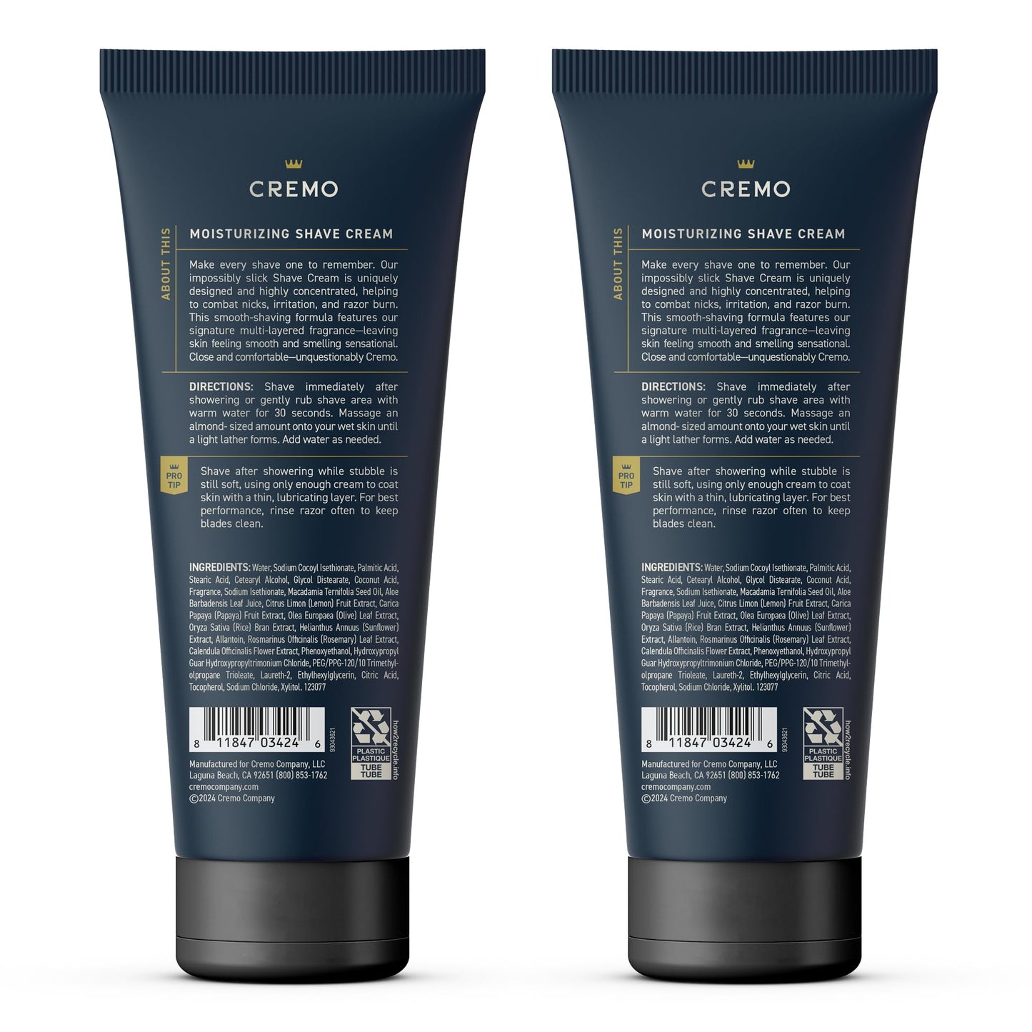 Cremo Palo Santo Shave Cream (2 Pack), Astonishingly Superior Ultra-Slick Shaving Cream for Men, Fights Nicks, Cuts And Razor Burn, 6 Fl Oz Beauty & Personal Care Cremo