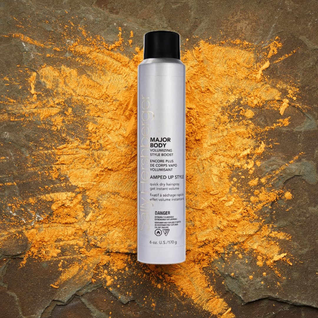 SALLY HERSHBERGER Major Body Volumizing Style Boost Hair Spray for Men & Women - Strong Hold Hairspray for Unisex - Adds Intense Volume & Shine - All Beauty & Personal Care SALLY HERSHBERGER