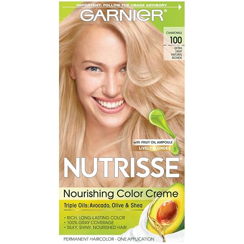 Garnier Nutrisse Nourishing Color Creme, 100 Extra-Light Natural Blonde Beauty & Personal Care Garnier