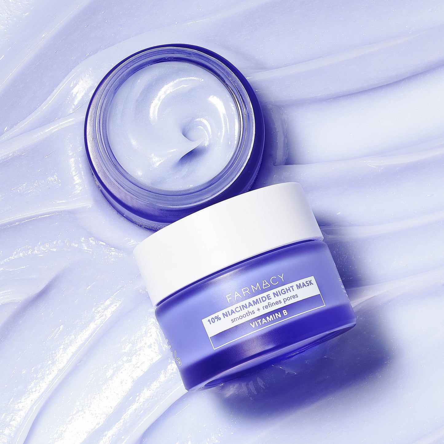 Farmacy Niacinamide Overnight Face Mask - Pore Refining Facial Mask with 10% Niacinamide - Replenishes Moisture Barrier with 3% Panthenol + Blueberry Beauty & Personal Care Farmacy