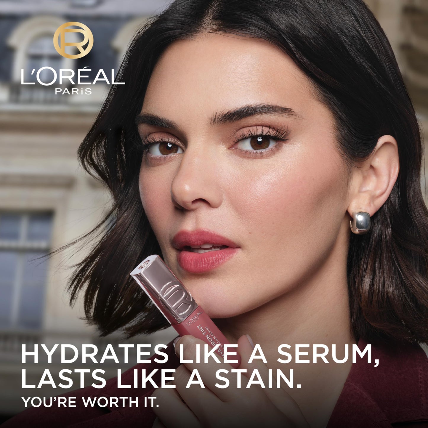 L'Oreal Paris Hyaluron Tint Lip Stain Serum, Long Lasting, Hydrating Lip Makeup Infused with Hyaluronic Acid, 680 Nude Espresso (Medium Brown Nude) Beauty & Personal Care L'Oreal Paris