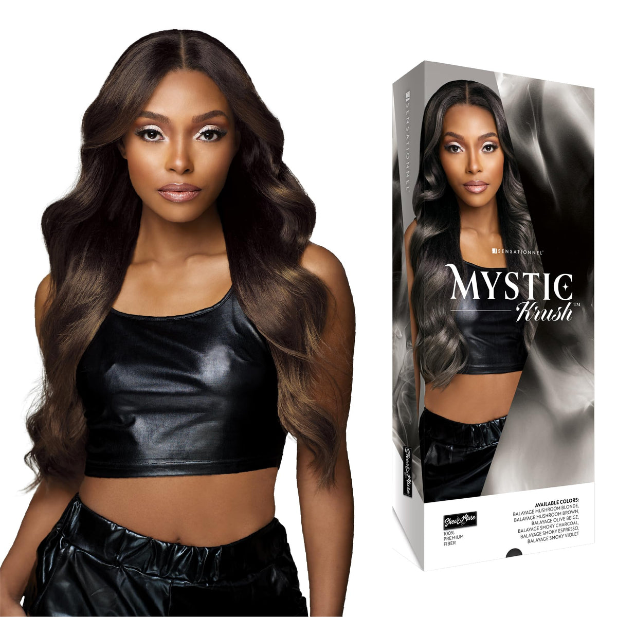 Sensationnel Shearmuse Mystic Krush LaceWig-Esme, BALAYAGEMUSHROOMBROWN