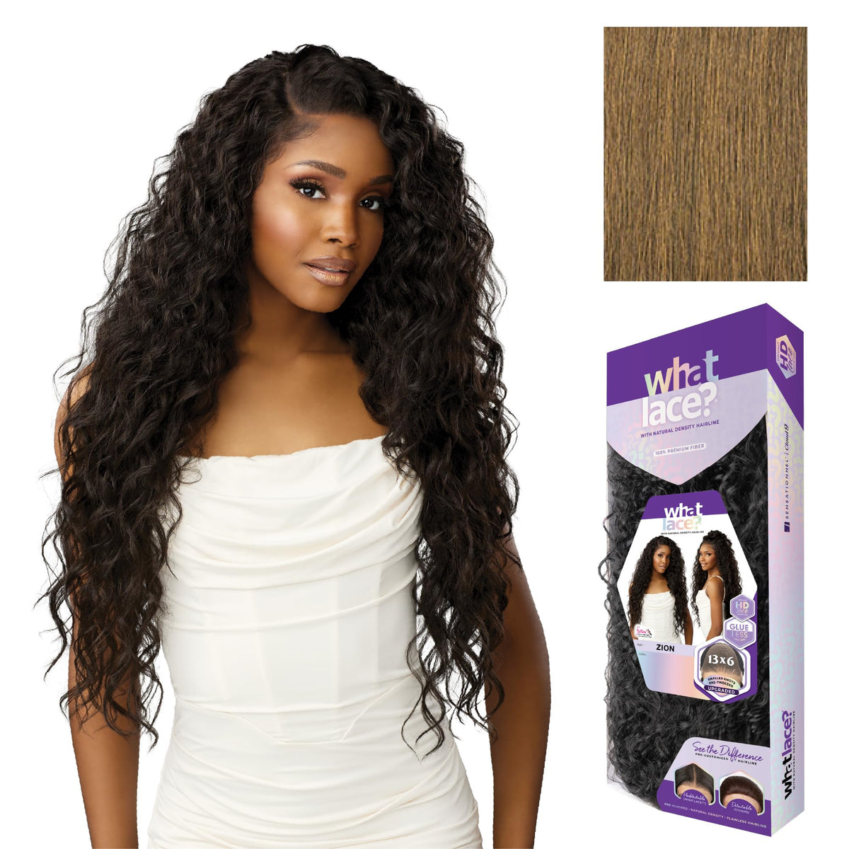 Sensationnel What Lace 13x6 Wig-Zion, MOCHABROWN