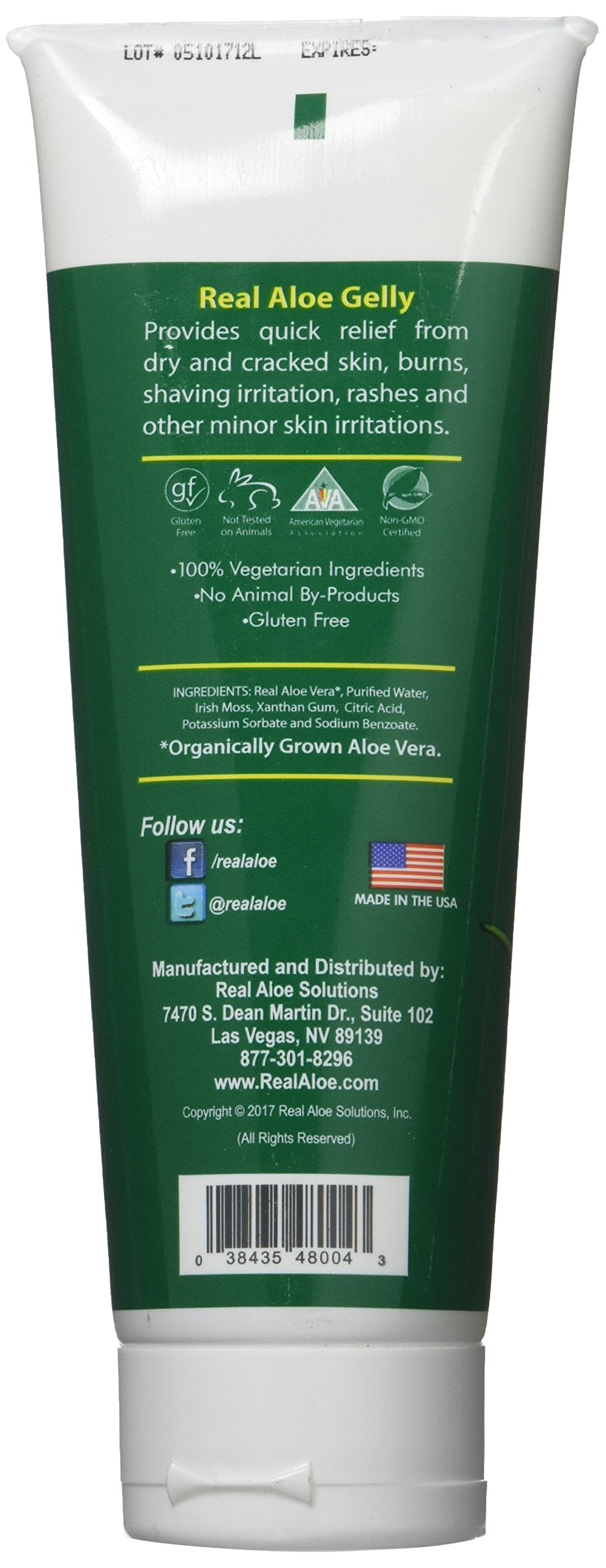 Real Aloe Aloe Vera Gelly - Unscented 8 oz (230 ml) Gel Beauty & Personal Care Real Aloe