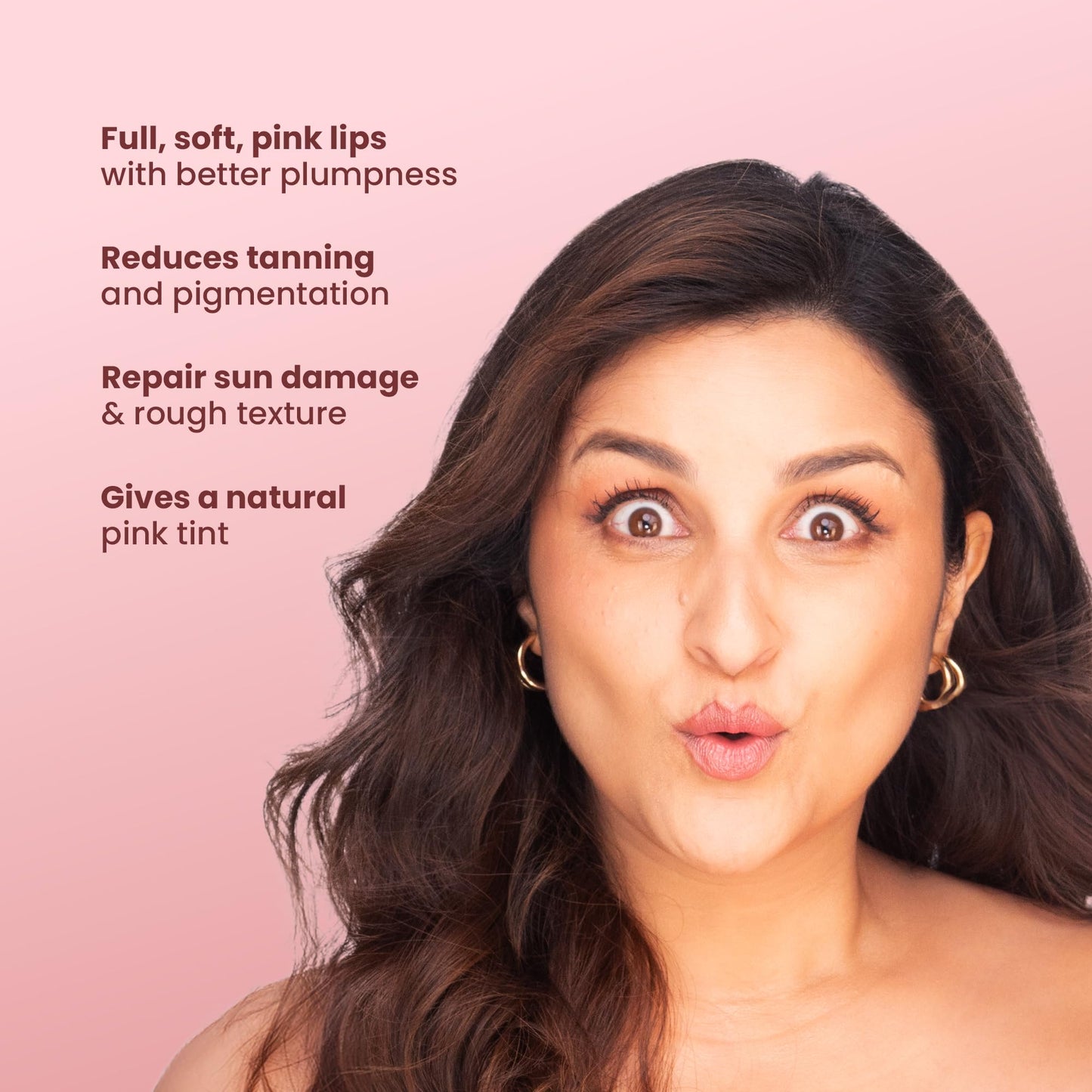 La Pink Strawberry Natural Tinted Lip Balm with Shea & Kokum Butter - Nourished & Soft Lips - 100% Microplastic Free Formulation - 15 gms Beauty and Personal Care La Pink
