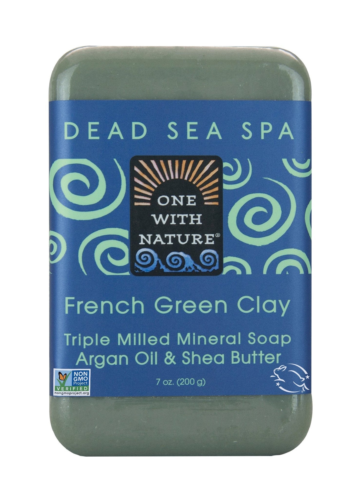 One With Nature Dead Sea Salt French Clay Soap 7 oz Beauty & Personal Care One With Nature
