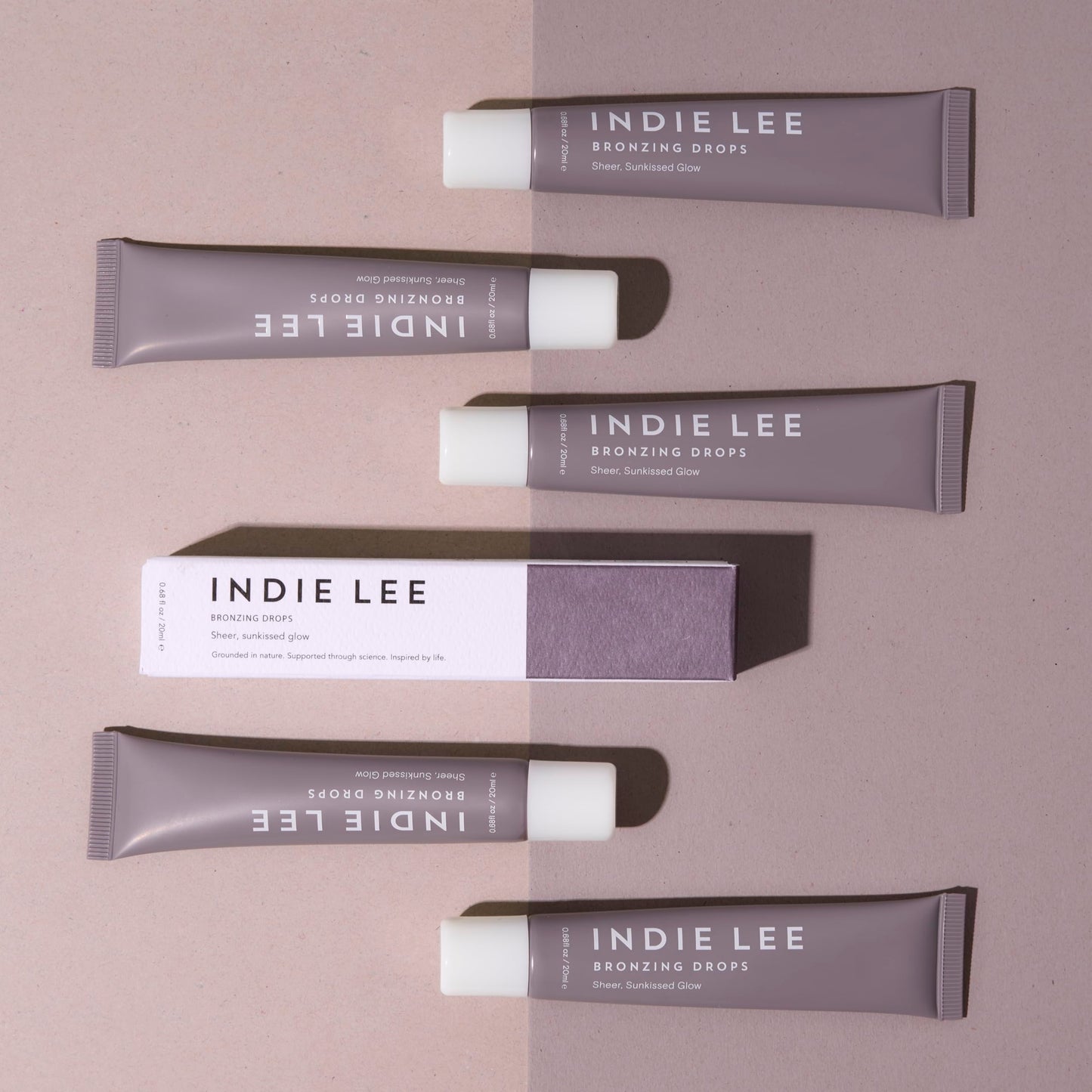 Indie Lee Bronzing Drops for Face & Body - Hydrating Face Makeup for a Sheer Glow - Liquid Bronzer & Highlighter with Niacinamide & Squalane Beauty & Personal Care Indie Lee